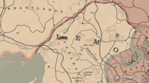 Localização ossos de dinossauro Red Dead Redemption 2
