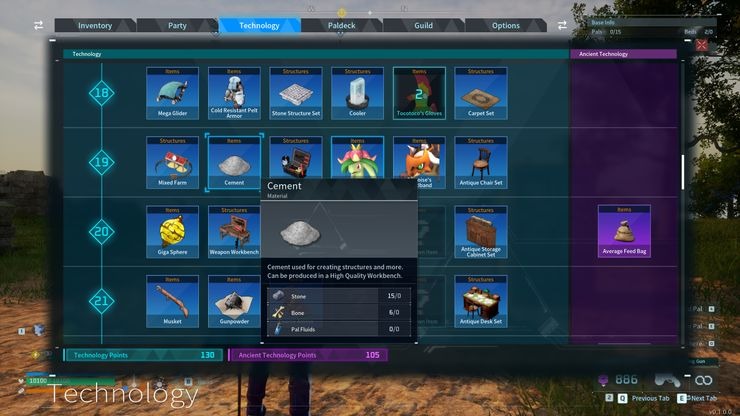 Palworld – Como conseguir cimento