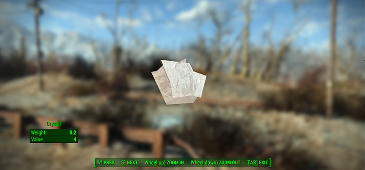 Como conseguir cristal em Fallout 4